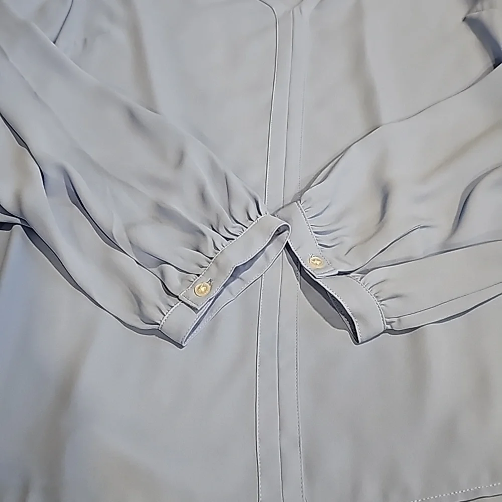J. Crew blue blouse sz M - Picture 6 of 11